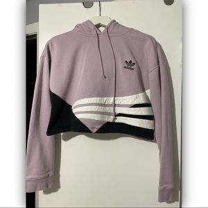 ADIDAS Cropped Hoodie Sweater / small